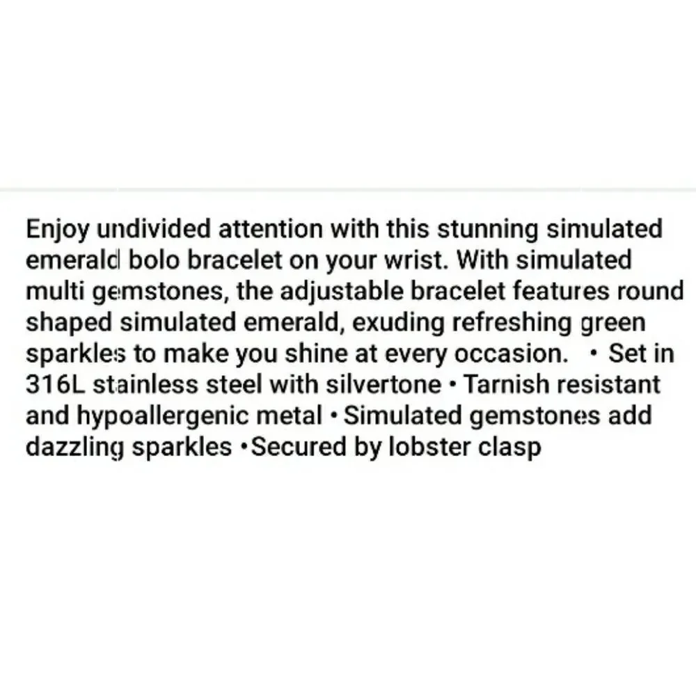 Emerald color Bracelet‎